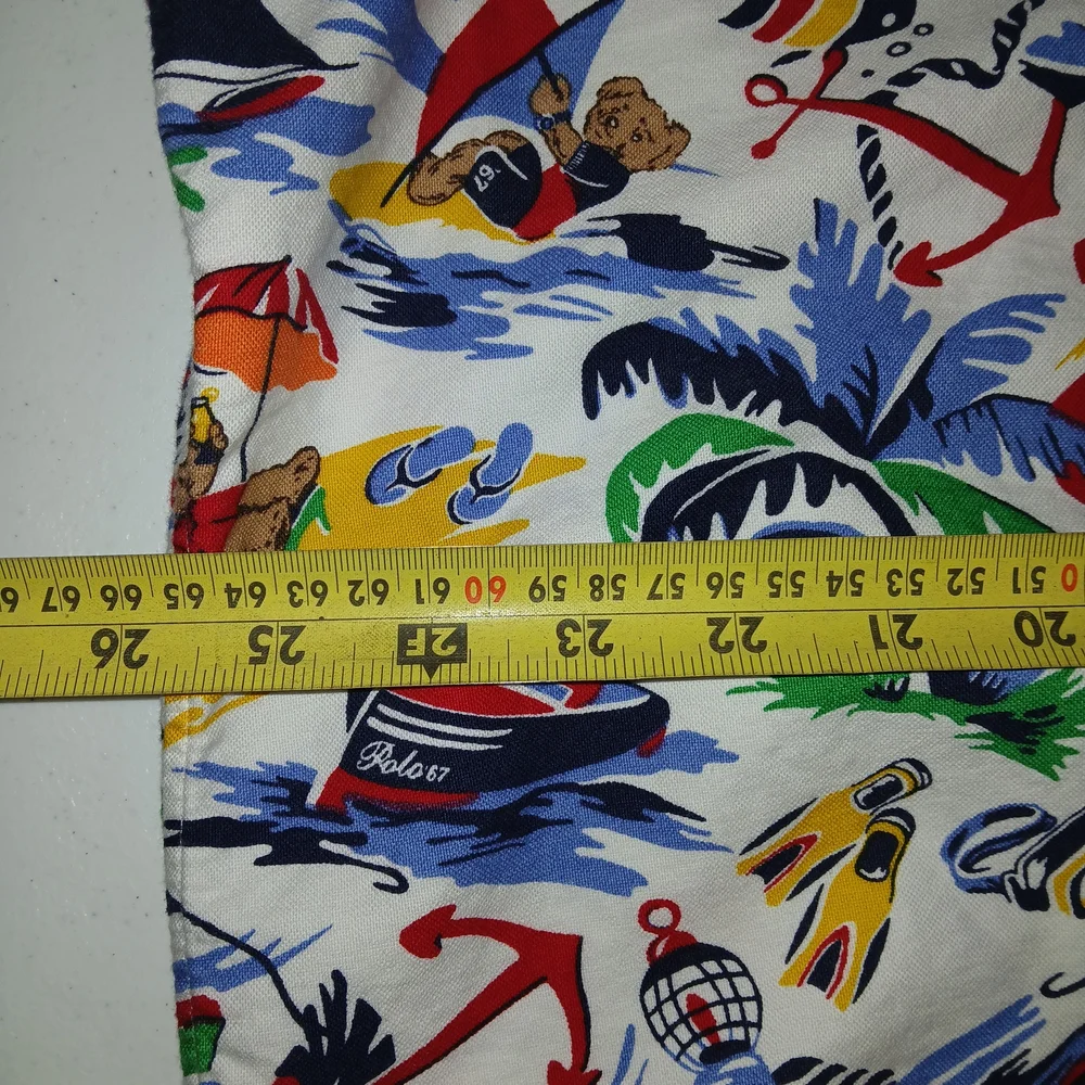 Polo Ralph Lauren Nautical‎ Bearwaiian Print Button Front Shirt - Boys - XXL